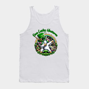 One Lucky Unicorn With Rainbow St. Patricks Day Tank Top